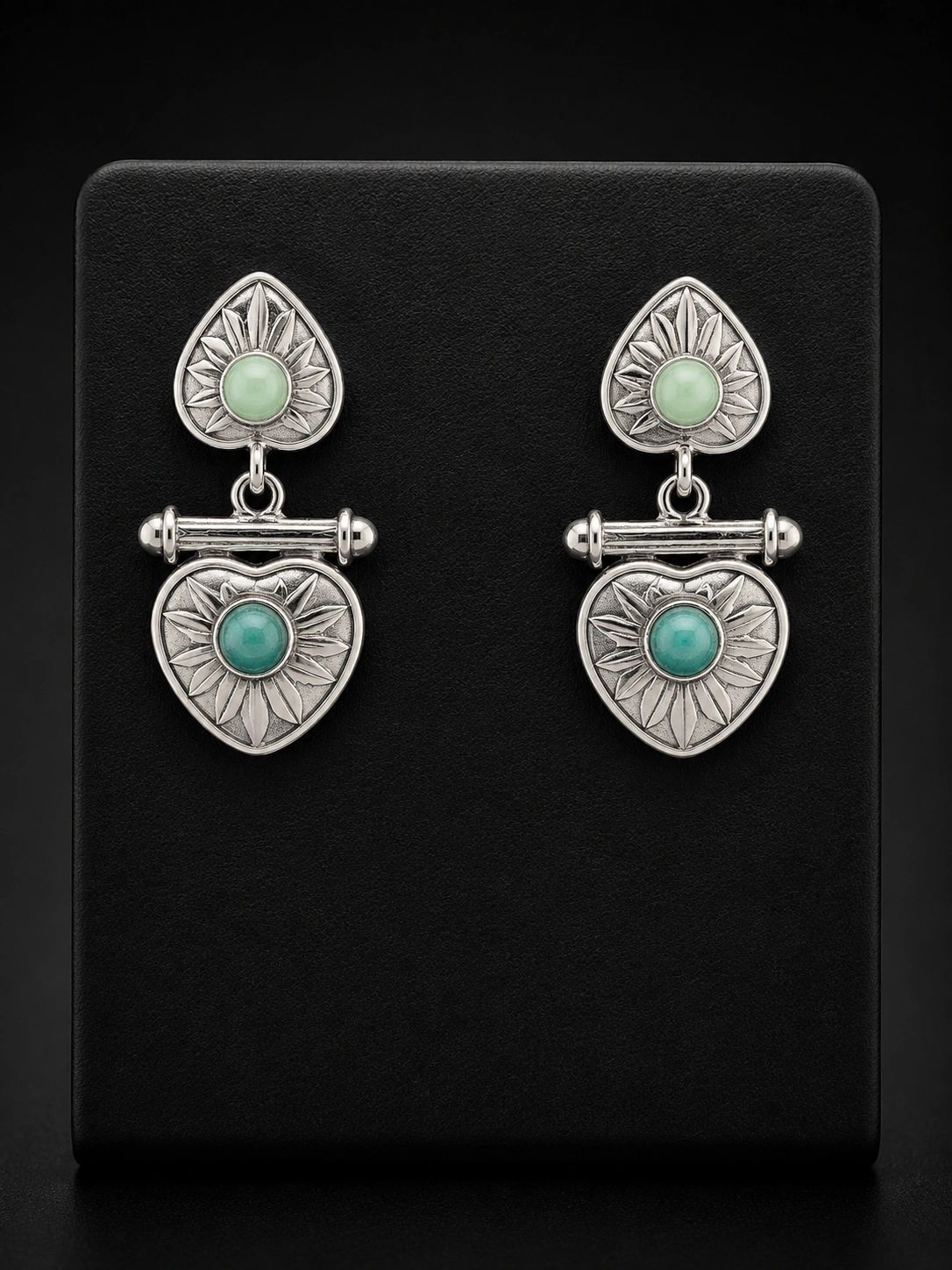 Southwestern-Inspired Turquoise Drop Earrings