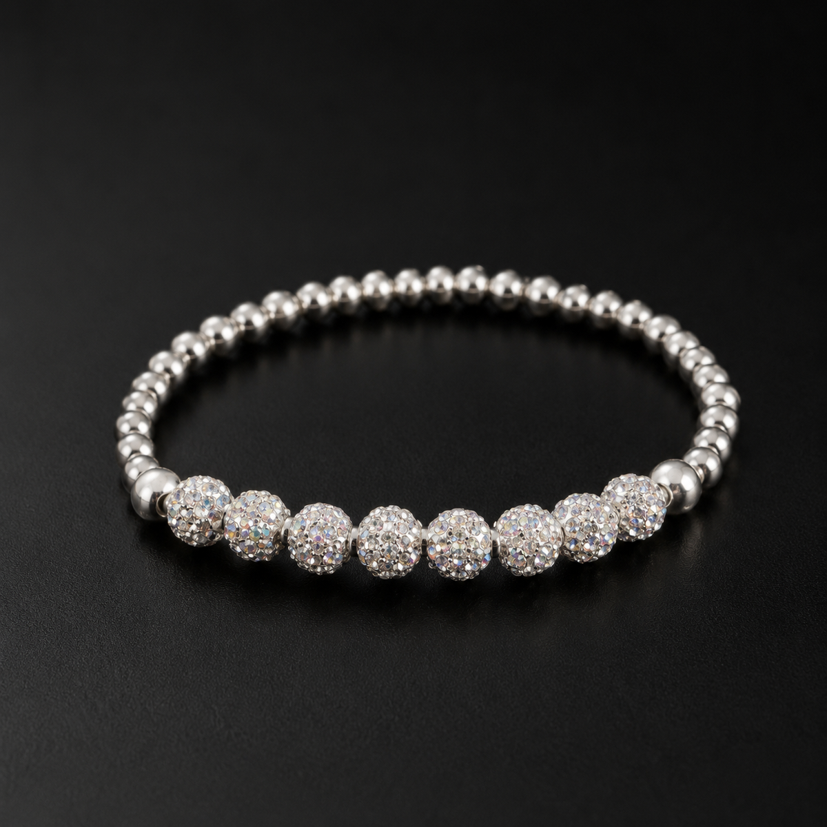 Silver Sparkle Crystal Bracelet