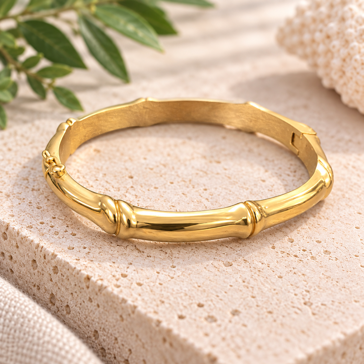 Golden Bamboo Bangle