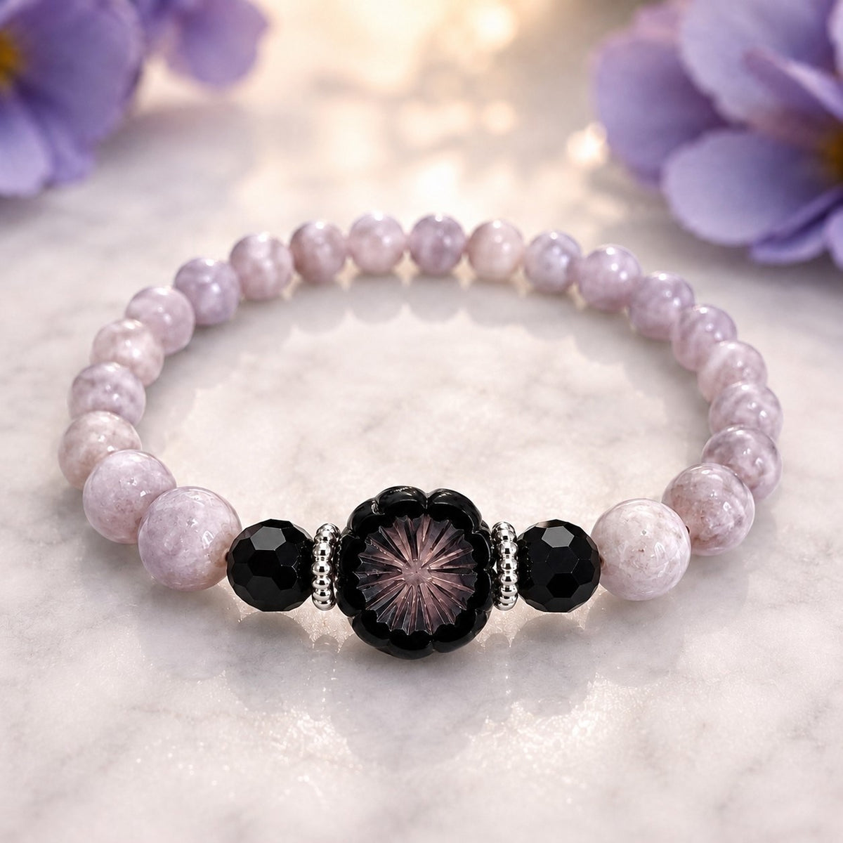 Lavender Onyx Bracelet