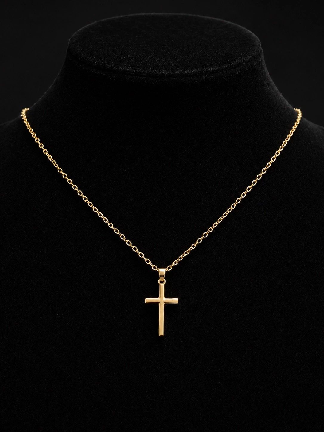 Classic Gold Cross Necklace