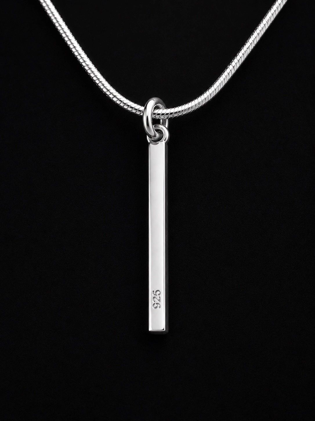 Sterling Silver Bar Necklace