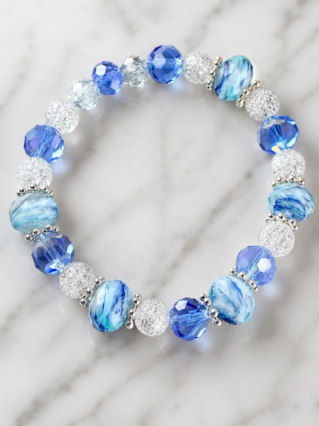 Ocean Breeze Crystal Stretch Bracelet