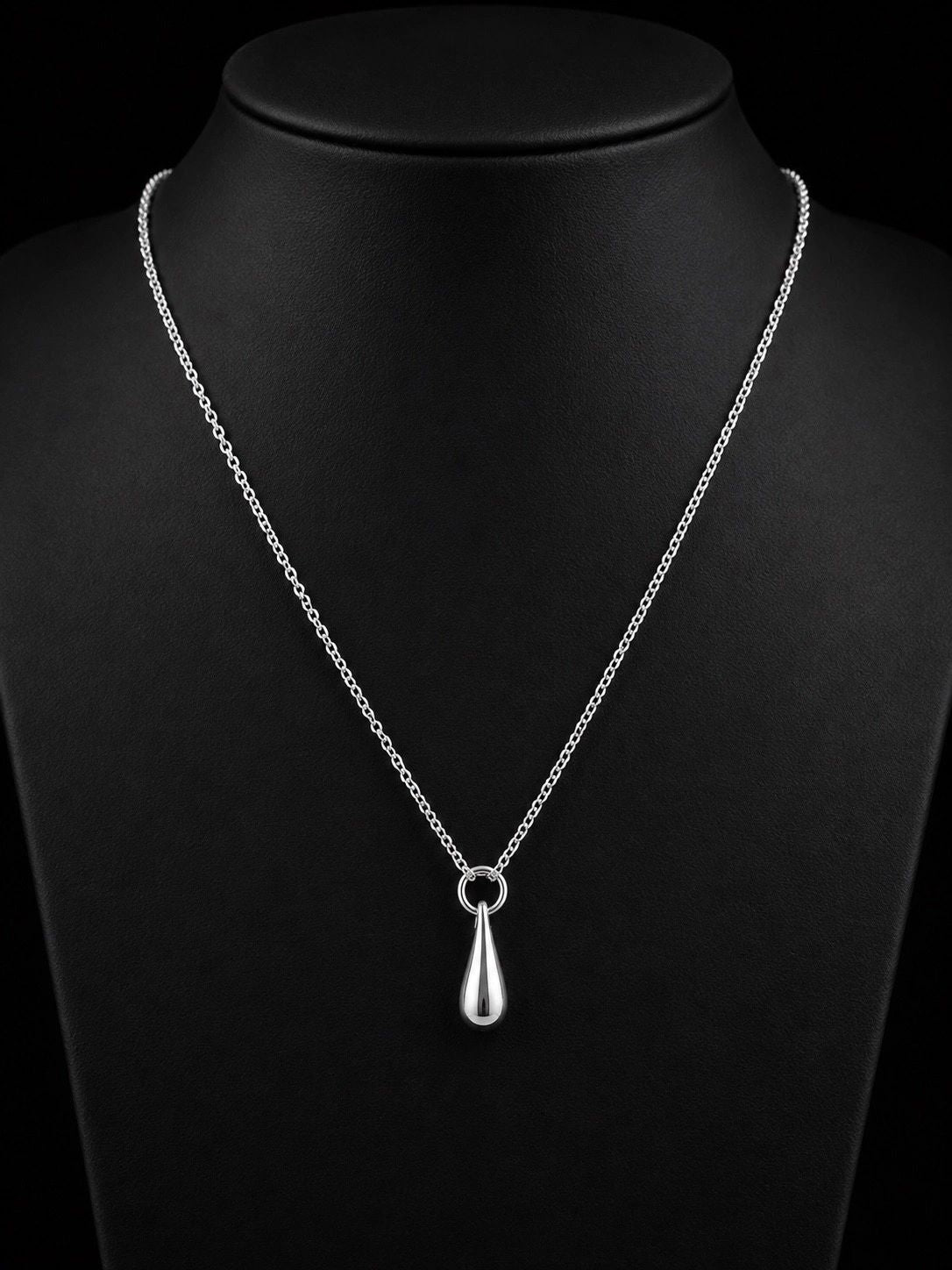 Sterling Silver Teardrop Necklace
