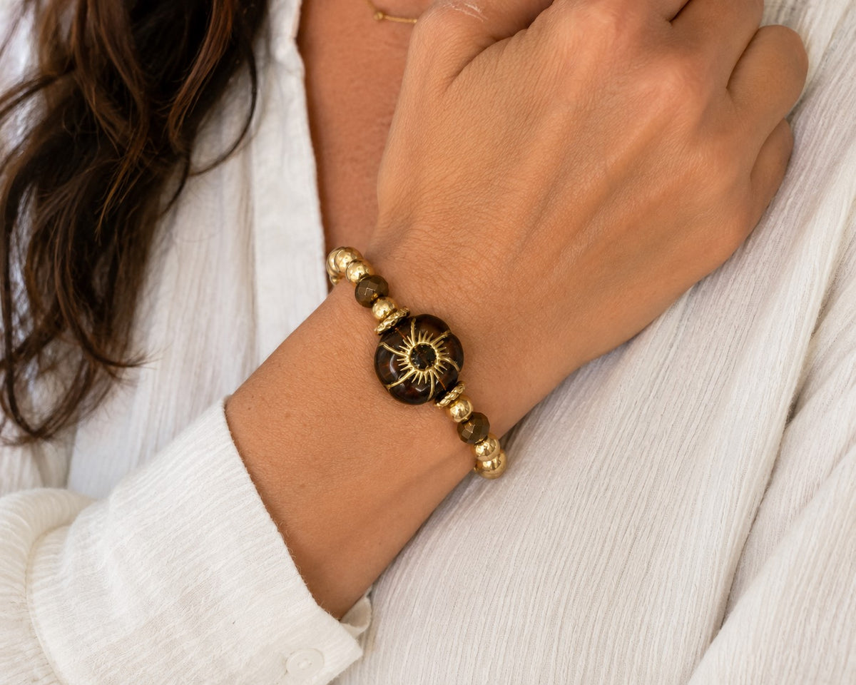 Golden Sun Statement Bracelet