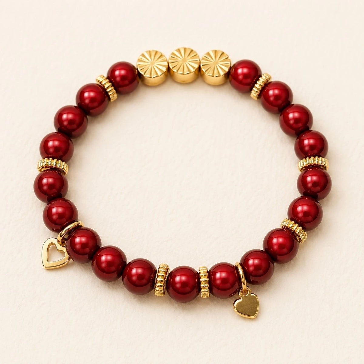 Crimson Heart Bracelet
