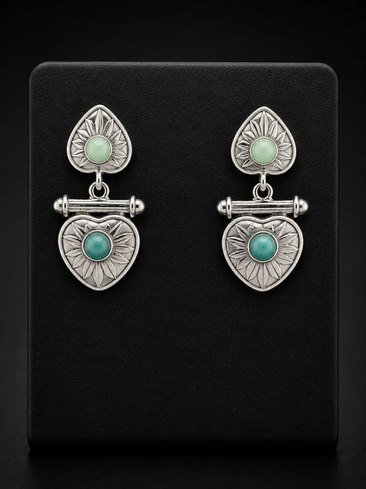 Southwestern-Inspired Turquoise Drop Earrings