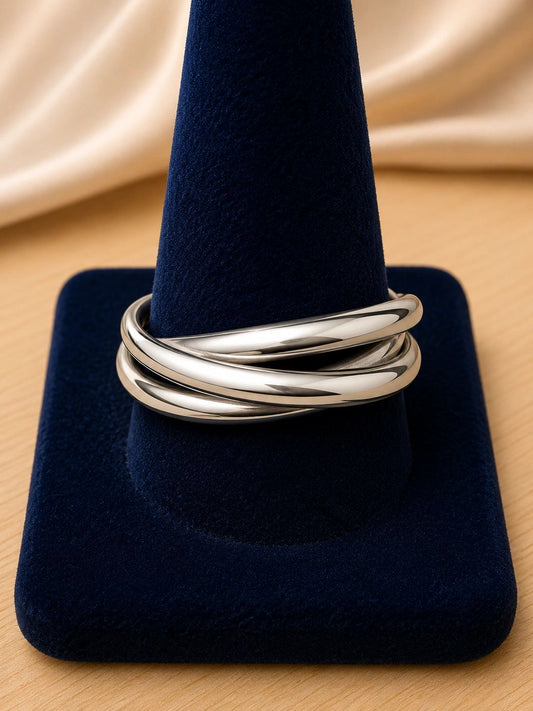 Triple-Band Spinner Style Ring