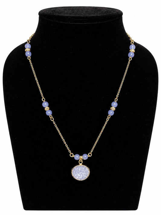 Blue Elegance Pendant Necklace