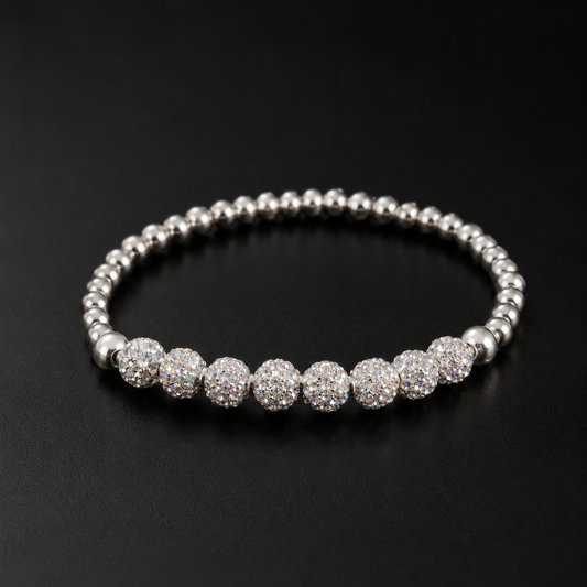 Silver Sparkle Crystal Bracelet