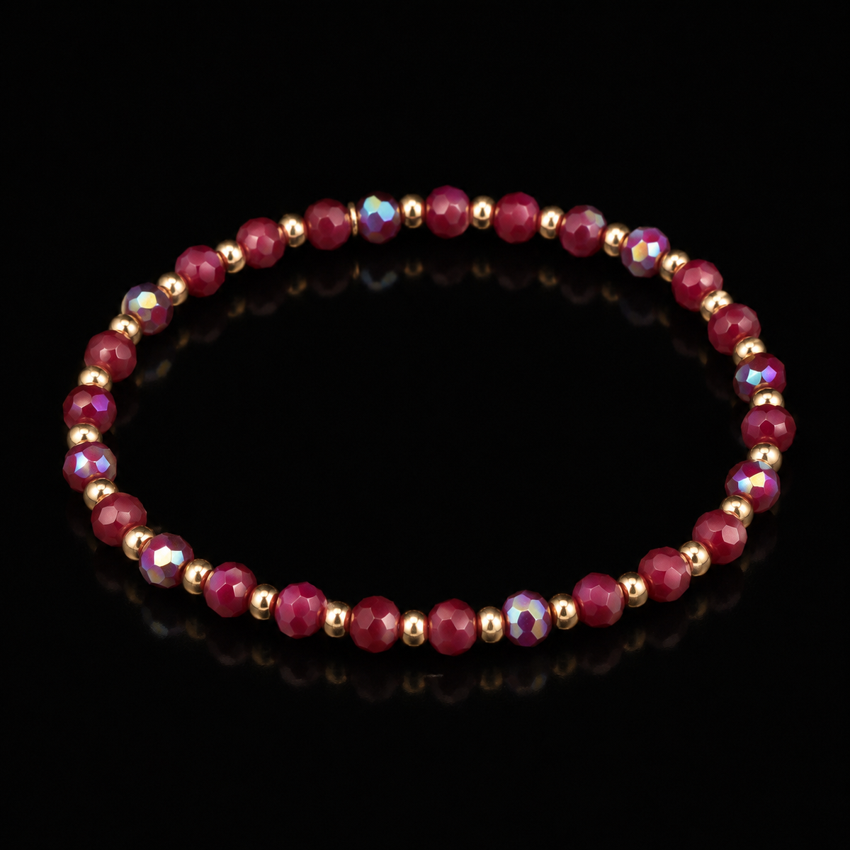 Crimson Glow Bracelet