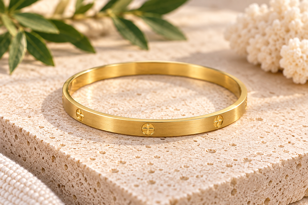 Golden Compass Bangle