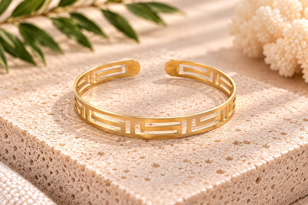Golden Geo Cuff