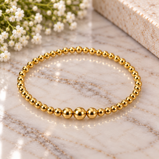Simply Classic 14K Gold-Filled Bead Bracelet ✨