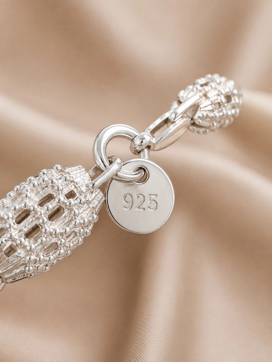 Sterling Silver Filigree Link Bracelet