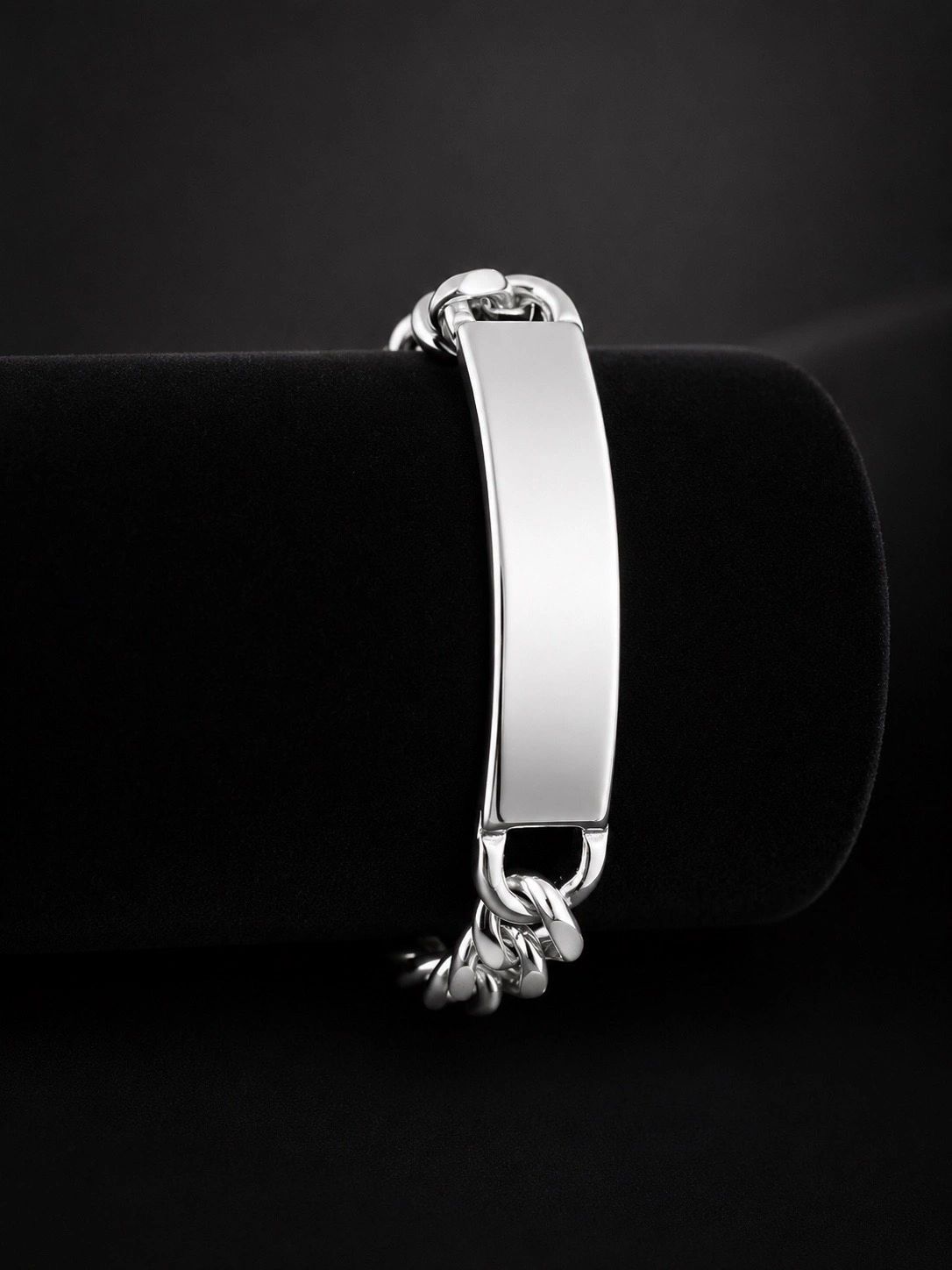 Classic Sterling Silver ID Bracelet