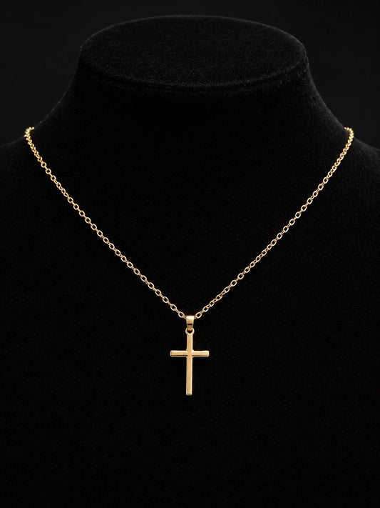 Classic Gold Cross Necklace