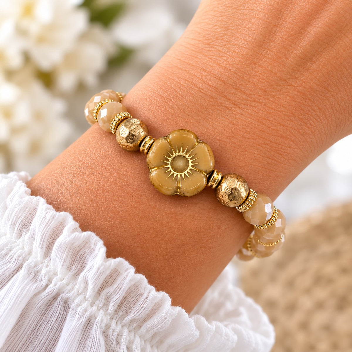 Champagne Bloom Bracelet✨