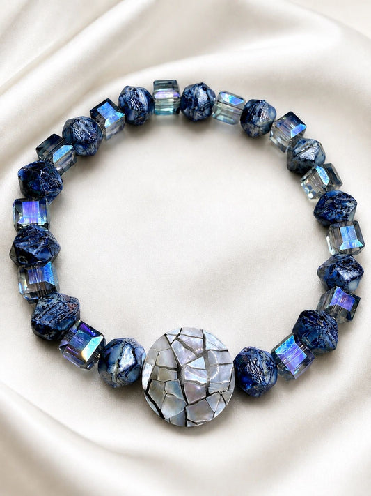 Silver Mist Mosaic Bracelet