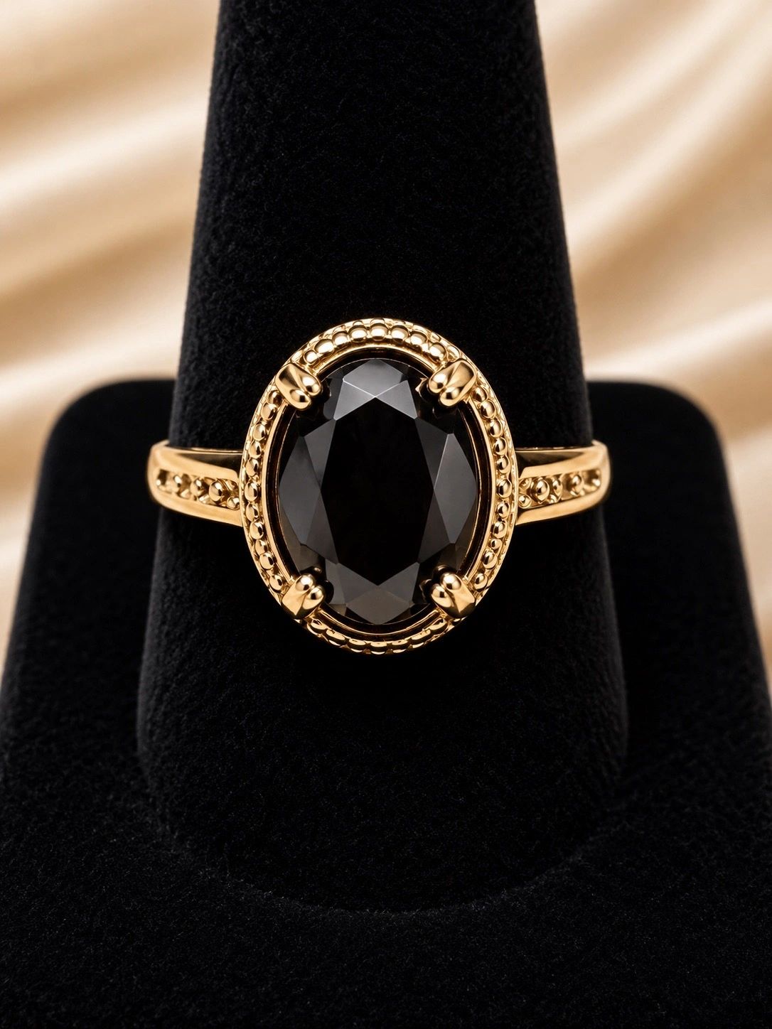 Vintage-Inspired Gold-Tone Statement Ring