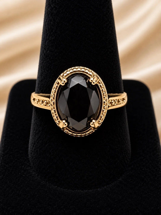 Vintage-Inspired Gold-Tone Statement Ring