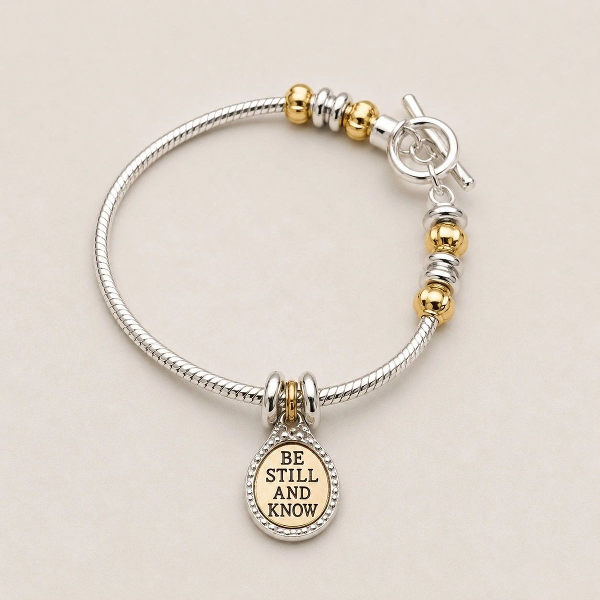 Be Still and Know Charm Bracelet