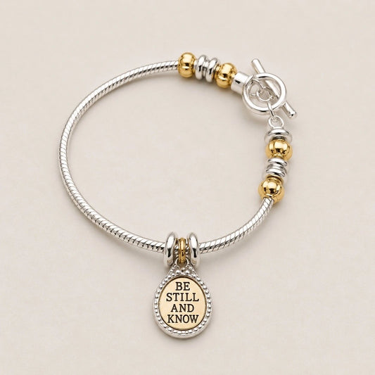 Be Still and Know Charm Bracelet