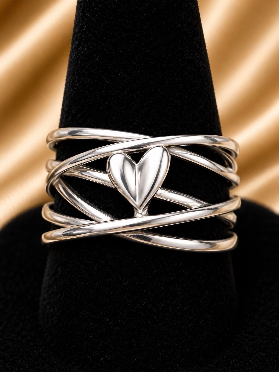 Fashion Heart Wrap Ring