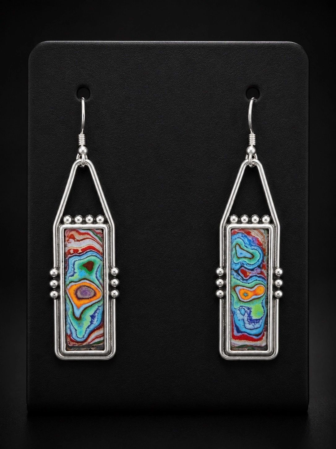 Artisan-Inspired Multicolor Drop Earrings