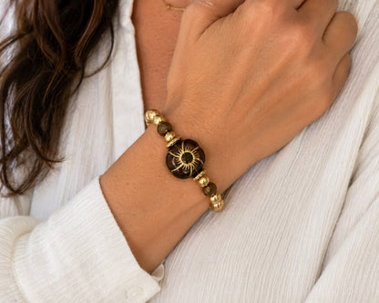 Golden Sun Statement Bracelet