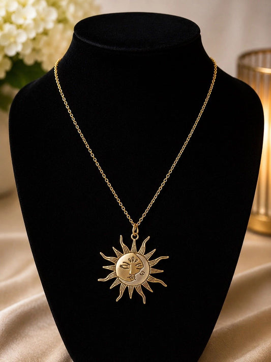 Sun & Moon Pendant Necklace ☀️🌙